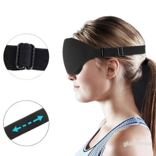 Sovmask med Total Mörkläggning – Justerbar och Lätt Design - Bild 2