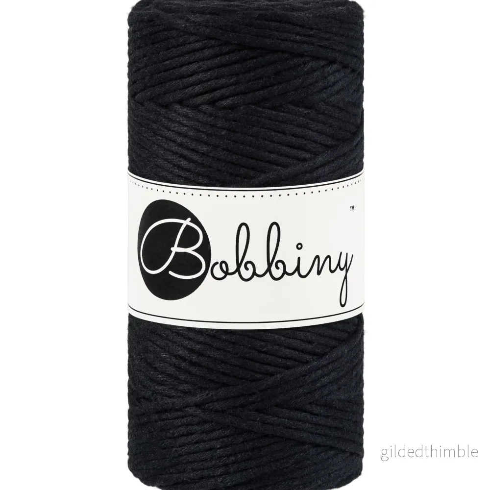 BLACK enkeltvinnat rep 3 mm. 100 m. BLACK enkeltvinnat rep 3 mm. 100 m.