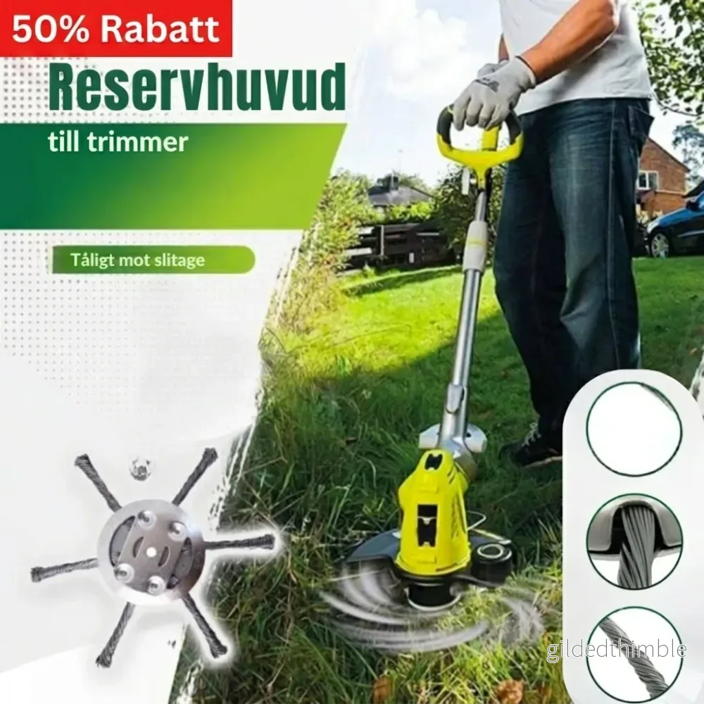GräsKraf™ – Förvandla din trimmer till en kraftfull ogräsrensare (150mm) GräsKraf™ – Förvandla din trimmer till en kraftfull ogräsrensare (150mm)
