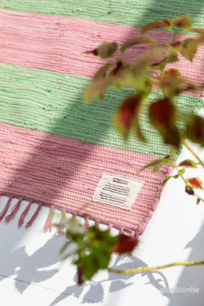 Chindi Matta - Rosa/Grön - Bild 3