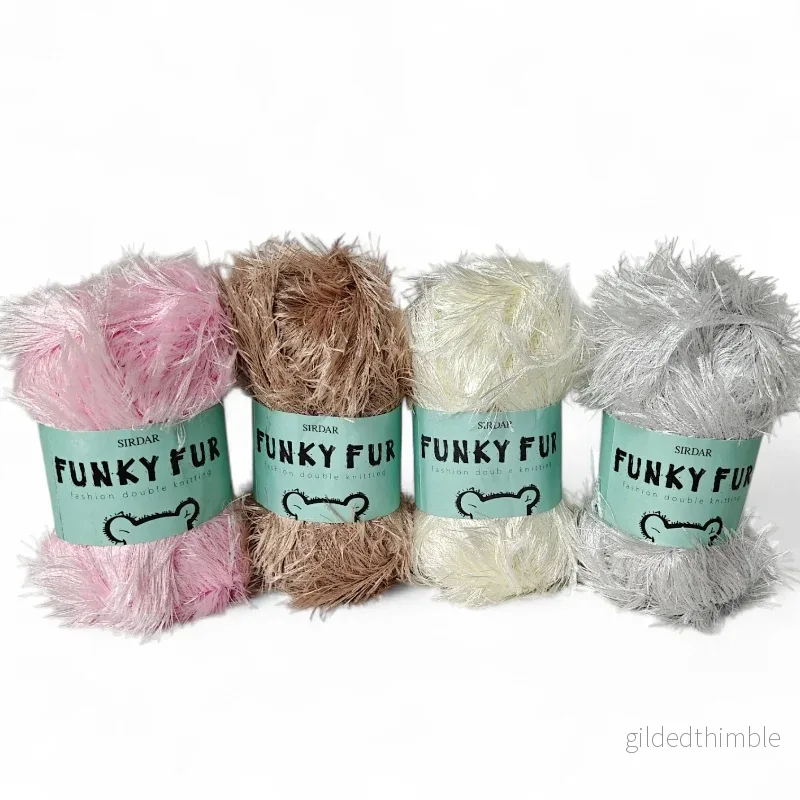 Funky Fur- Mjukt Pälsgarn 50g. Funky Fur- Mjukt Pälsgarn 50g.
