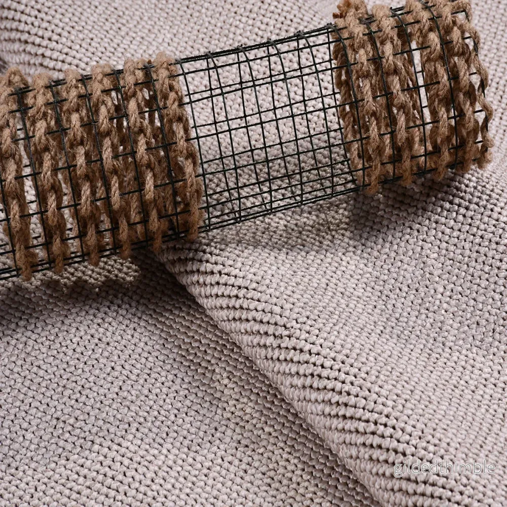 Selanik Natur – Handvävd Beige Matta med Klassisk Frans och Skandinavisk Look - Bild 3