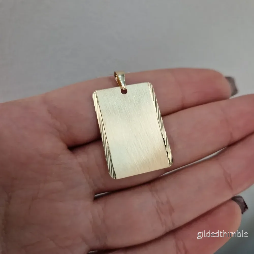 Guldbricka facetterad 18k guld