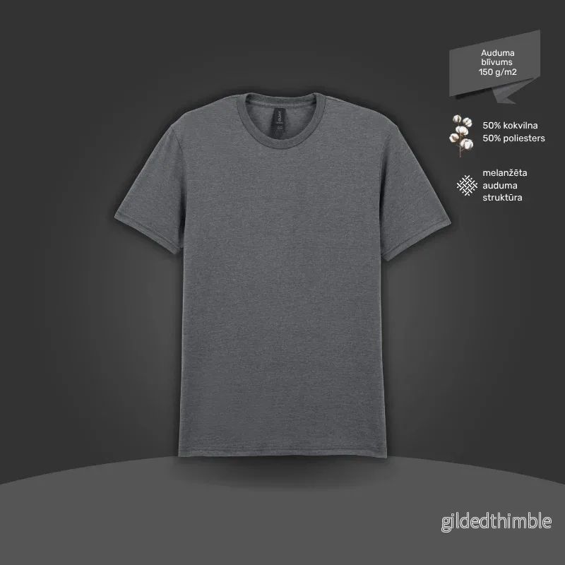 Pamata T-krekls | 150 g/m² | Grafīta pelēks