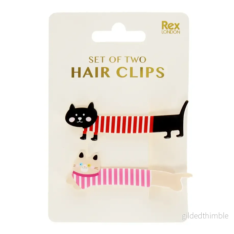Hair Clips Cat