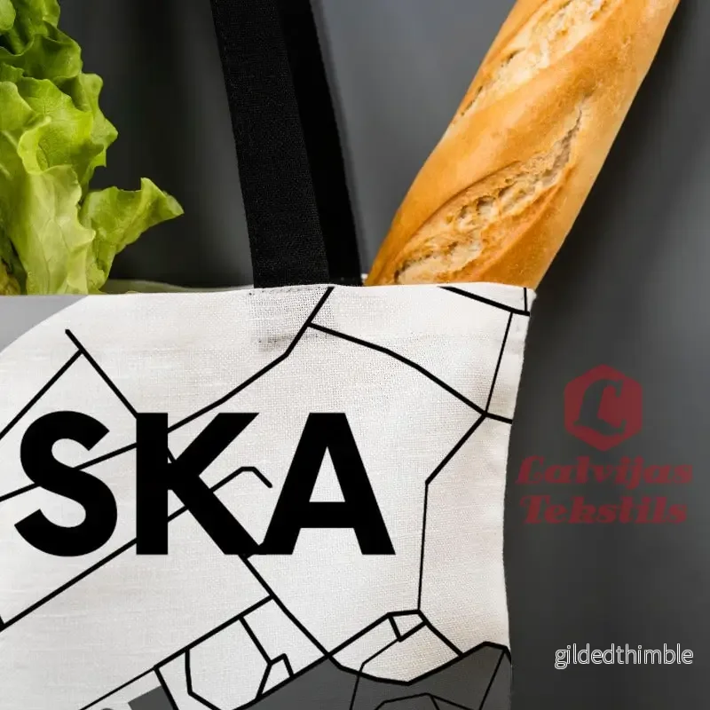 Lina vai kokvilnas auduma maisiņš "Bauska" - Bild 2