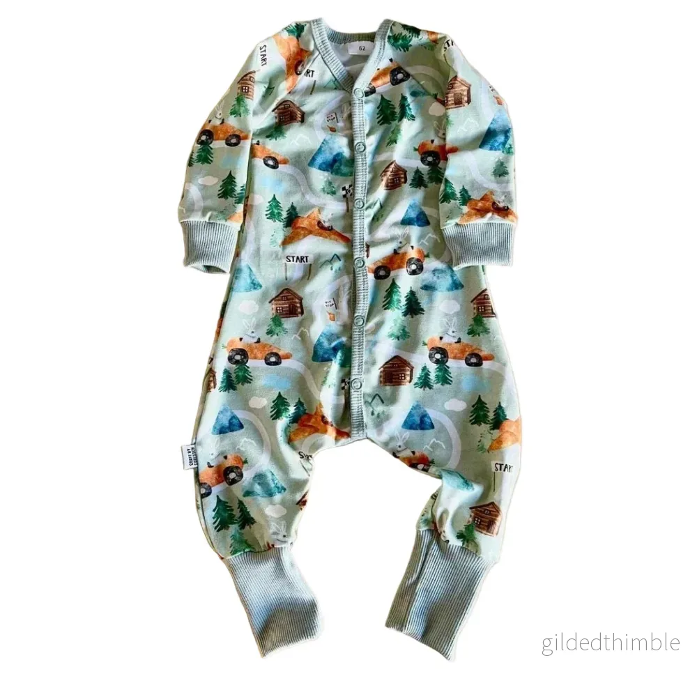 Mjuk pyjamas stl 56-92, ca 1 mån-3 år  | Sovplagg till de minsta
