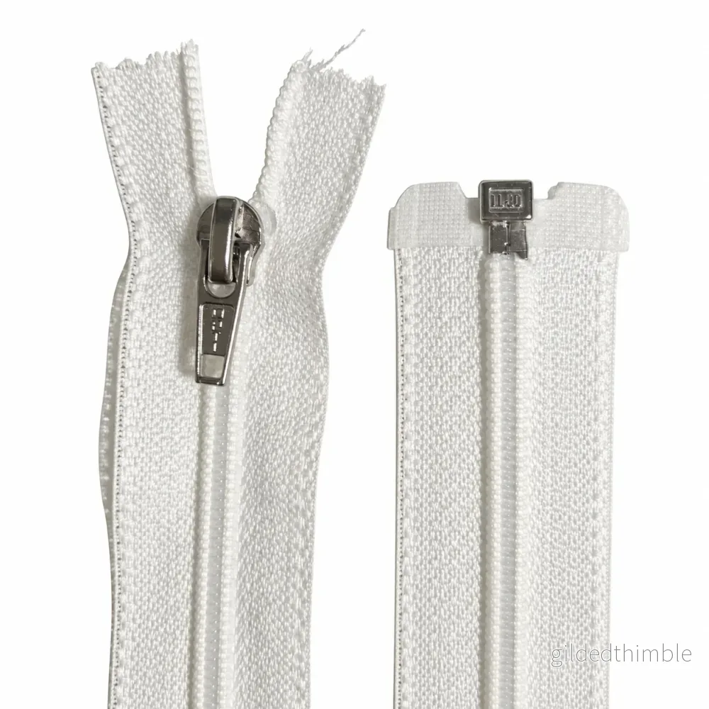 Dragkedja delbar 4mm vit Dragkedja delbar 4mm vit