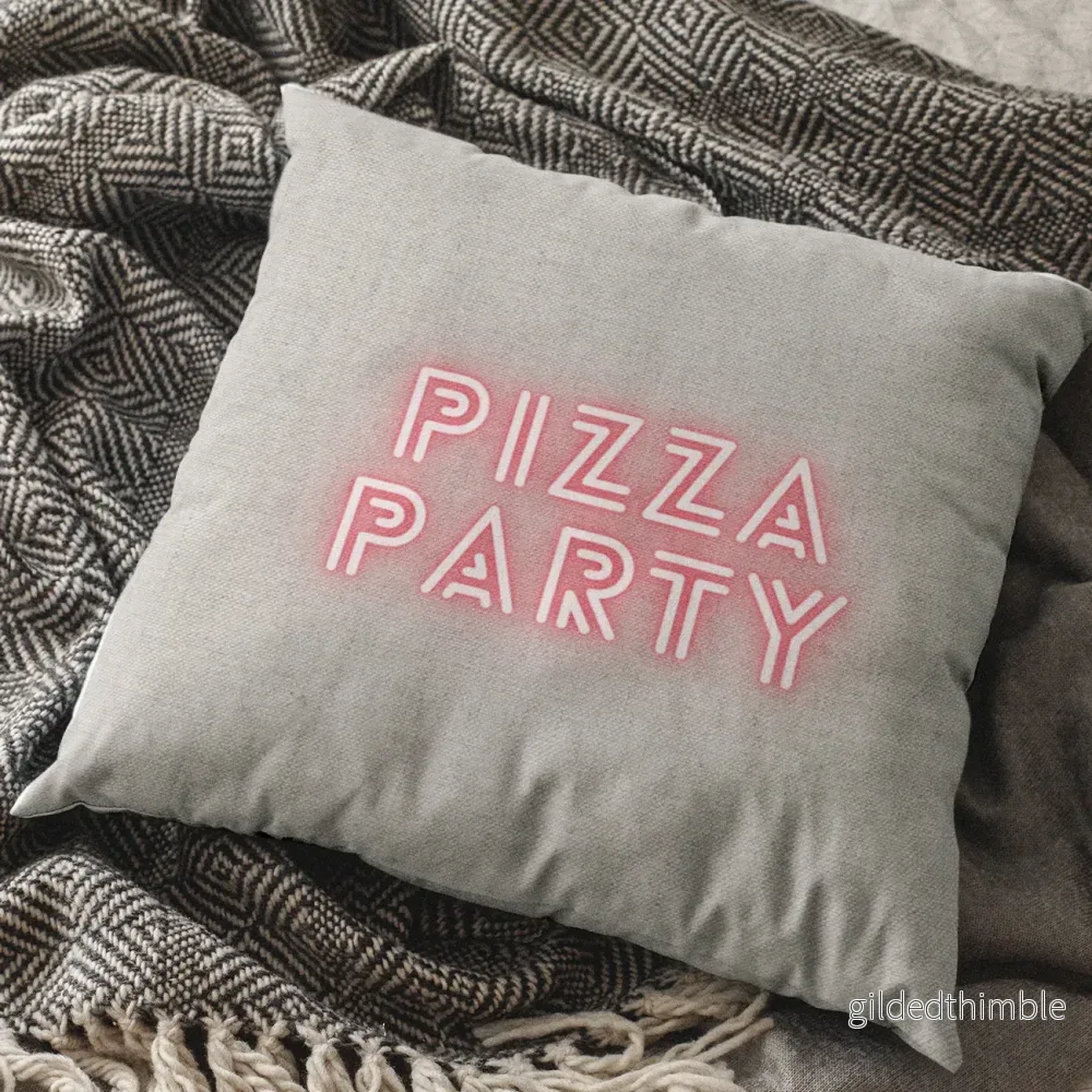 Dekoratīvais spilvens | kolekcija «Good vibes» | «Pizza party» - Bild 2