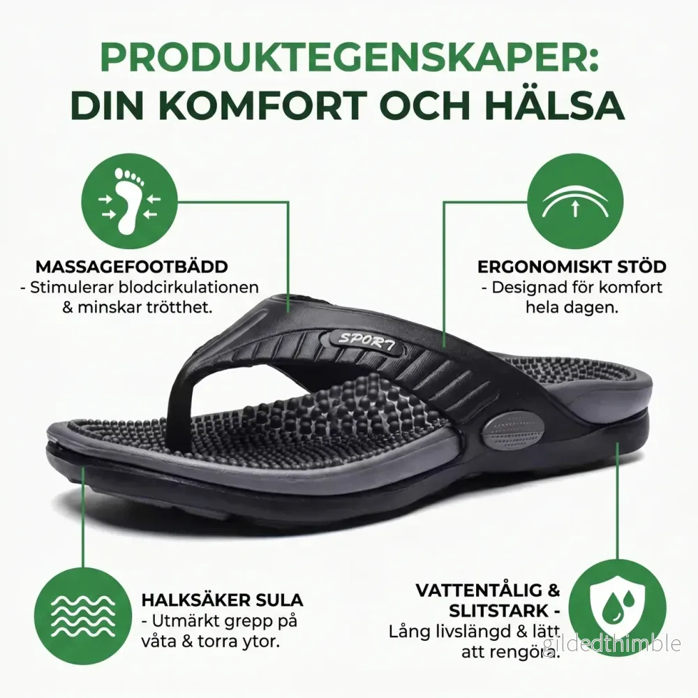 Flip Flops med Massagesula och Halkgrepp - Bild 2