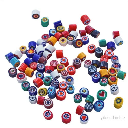 Moretti Millefiori Opaque 3-4mm, 25g Moretti Millefiori Opaque 3-4mm, 25g