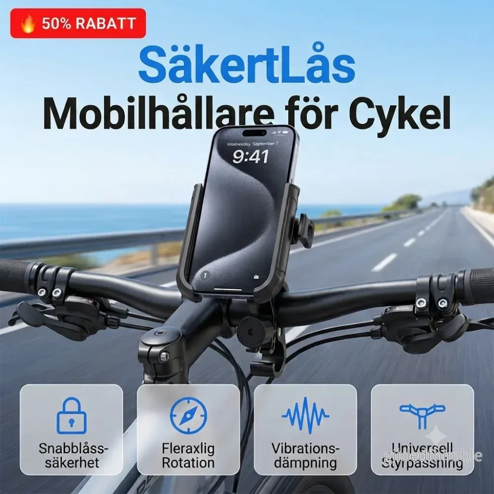 🚲 NordiLock™ Cykelhållare för mobil – Säkert grepp & enkel navigering på varje cykeltur 🚲 NordiLock™ Cykelhållare för mobil – Säkert grepp & enkel navigering på varje cykeltur