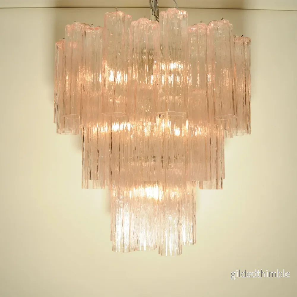 Murano Rosa Ljuskrona - Bild 2