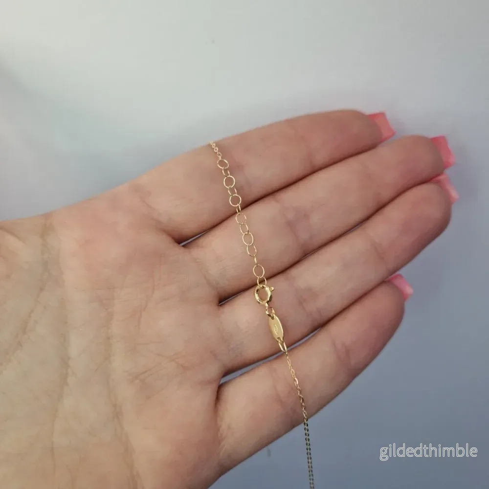Personligt namnhalsband förgyllt - Bild 2