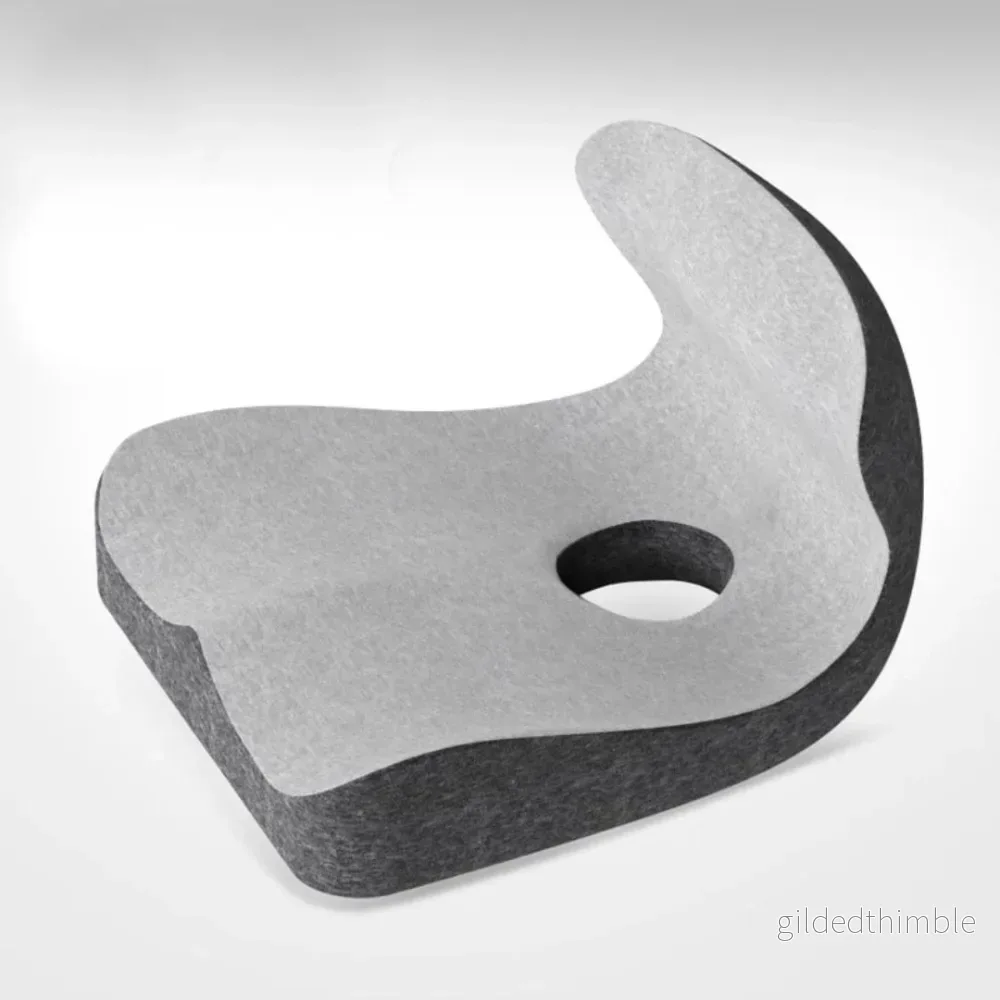 L-formad Ländryggskudde i Memory Foam – Komfort och Stöd för Ryggen - Bild 3
