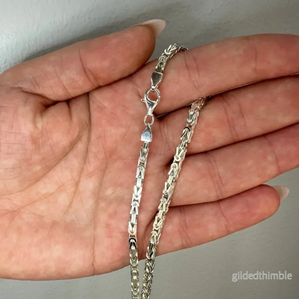 Kejsarlänk silver 3mm bredd