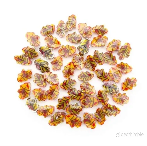 Murrine – Orange ekblad CoE96 Murrine – Orange ekblad CoE96