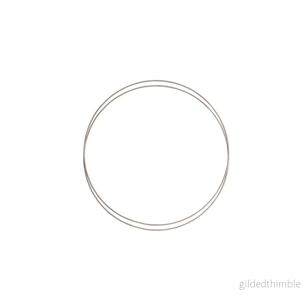 Metallringar 2-p, gråbeige 15 cm.