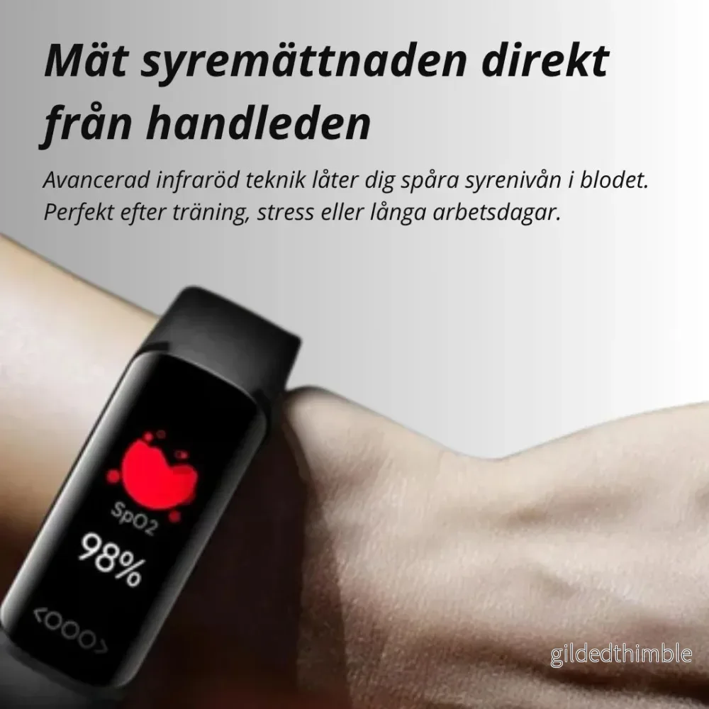 HealthGuard Watch 03 – Hälsoklocka med Puls, Blodtryck & Sportlägen - Bild 2