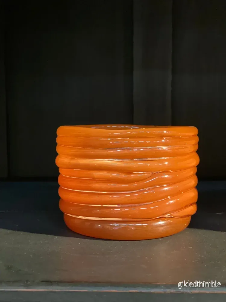 Ljuslykta glas ’Gilbert’ Orange Ljuslykta glas ’Gilbert’ Orange