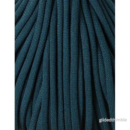 PEACOCK BLUE Jumbo 9 mm. 1,2 kg. mjukt bomullssnöre - Bild 2