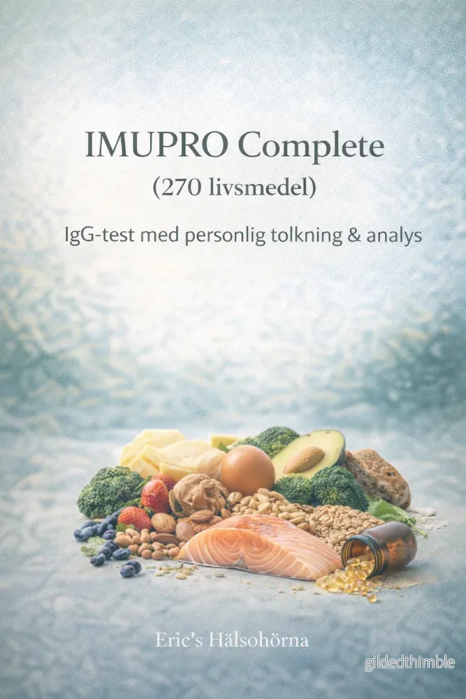 IMUPRO Complete (270 livsmedel) IgG-test med personlig tolkning & analys