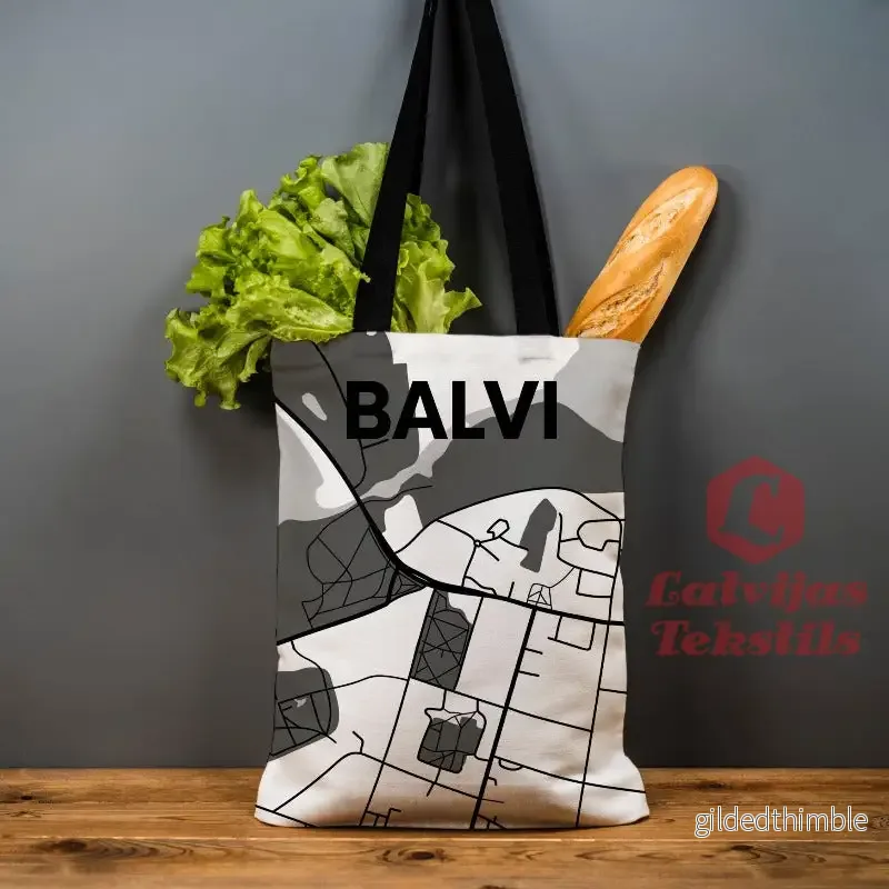 Lina vai kokvilnas auduma maisiņš ”Balvi”