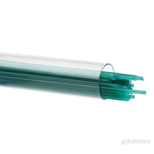Bullseye Teal Opaque Stringer 0144-0272, 2mm Bullseye Teal Opaque Stringer 0144-0272, 2mm