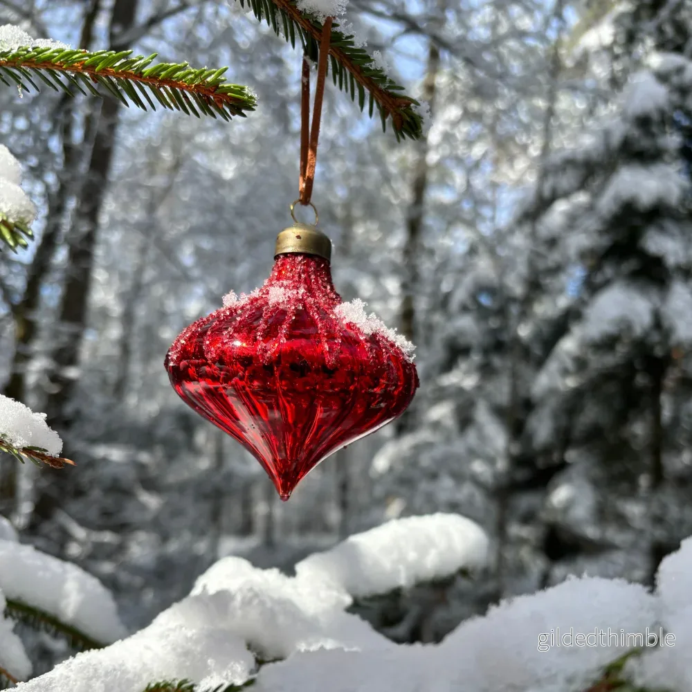 Julkula Glas Droppformad - Bild 3