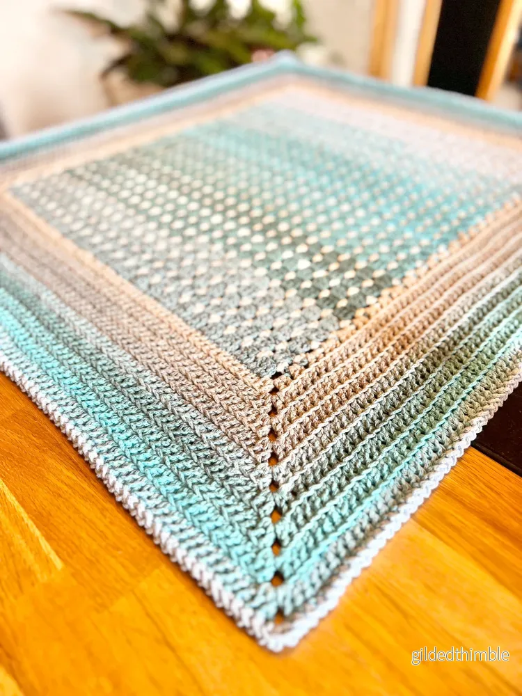 Materialkit - "Chloe" virka en babyfilt i Blockstitch - Bild 2