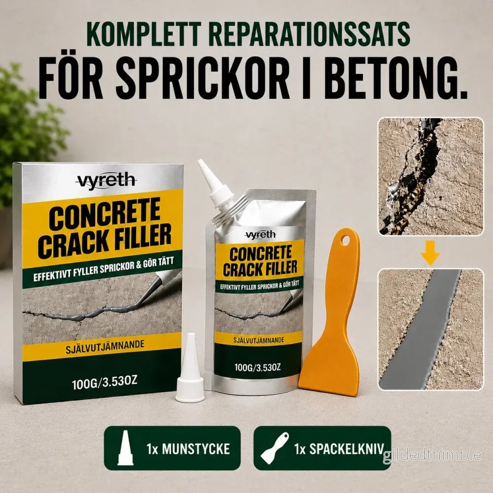 SprickFix™ – Sprickfyllare – täta betongsprickor innan de blir större SprickFix™ – Sprickfyllare – täta betongsprickor innan de blir större