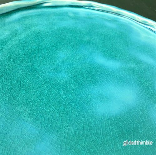 Lergodsglasyr 9342 Aqua - Bild 3