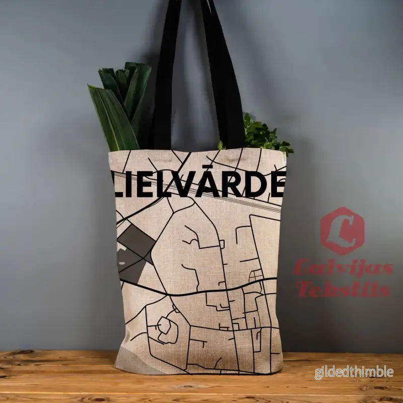 Pelēka lina auduma maisiņš ”Lielvārde” Pelēka lina auduma maisiņš ”Lielvārde”