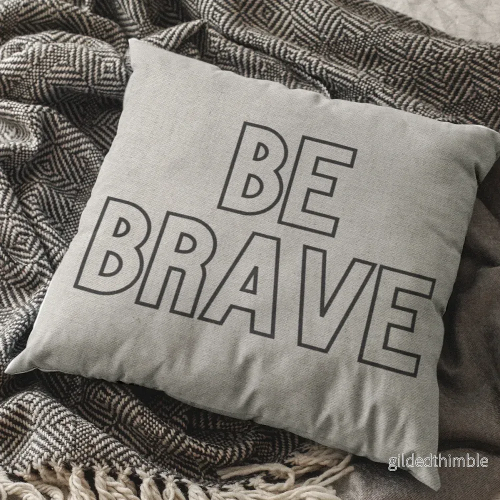 Dekoratīvais spilvens | kolekcija «Good vibes» | «Be brave» - Bild 2