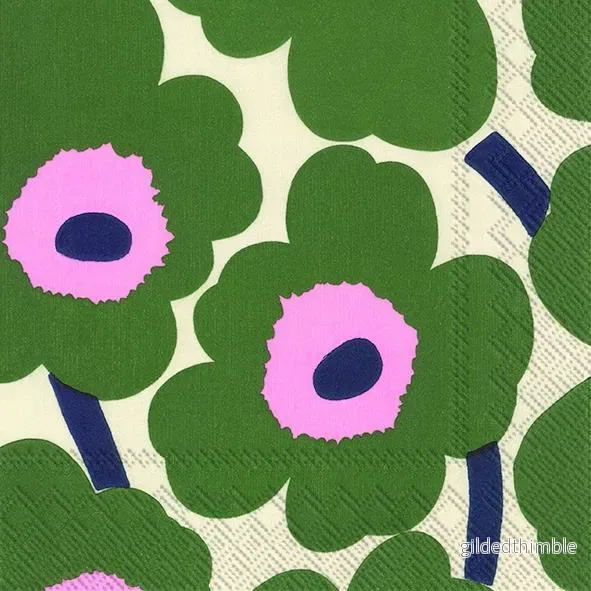 Servetter – Unikko Dark Green