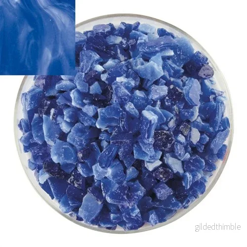 Be 2164-0005 Karibisk blå/vit ogenomskinlig Fritt extra grov, 0,141 kg