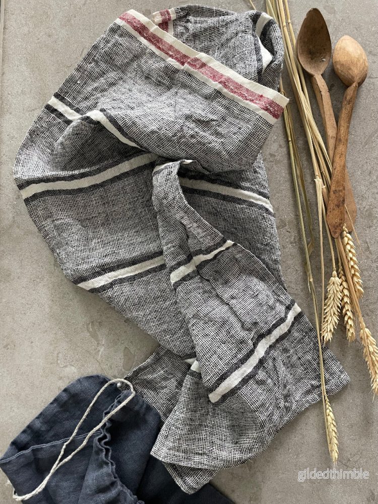 Kökshandduk linne 'French Stripe' - Bild 3