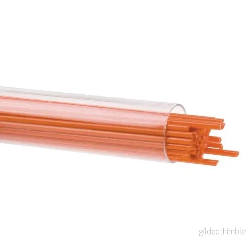 Bullseye Orange Opaque Stringer 0125-0272, 2mm
