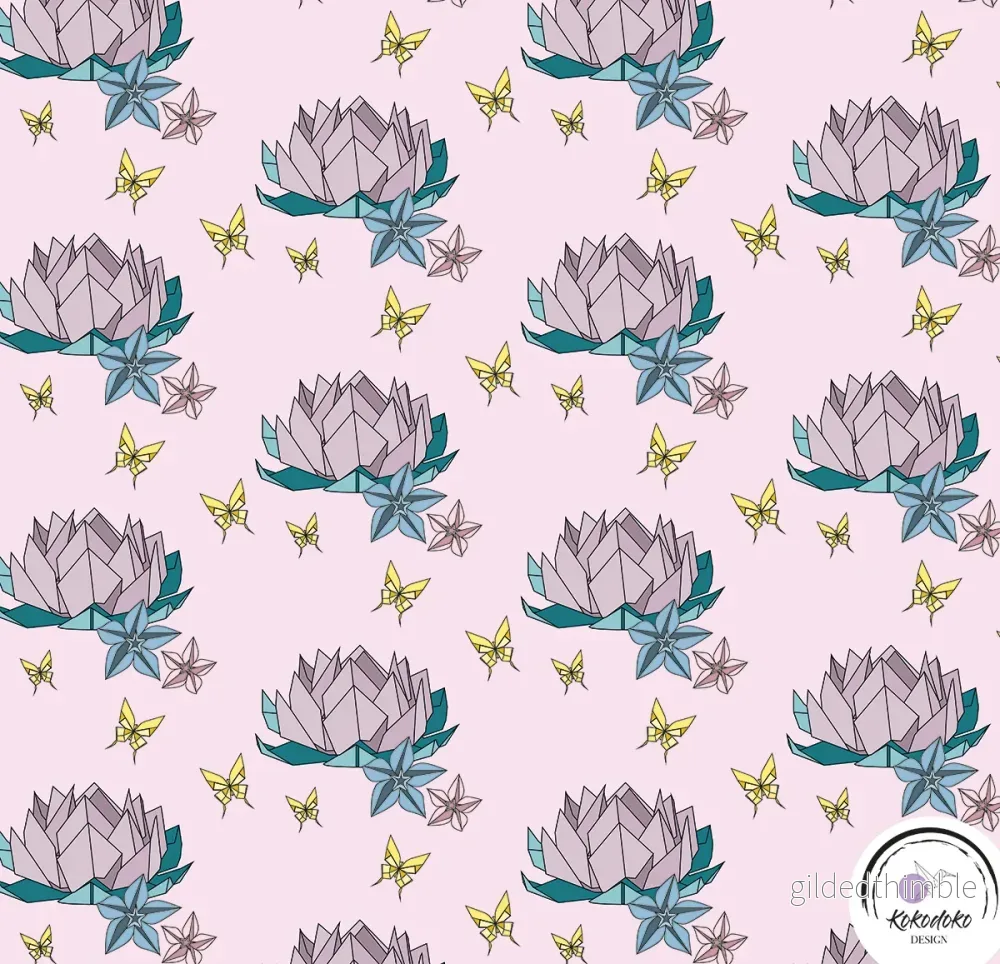 ORIGAMI LOTUS - LIGHT PINK