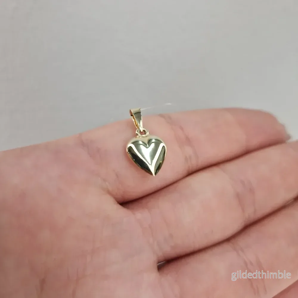 Hjärta bitsäkert 18k guld 12mm - Bild 2