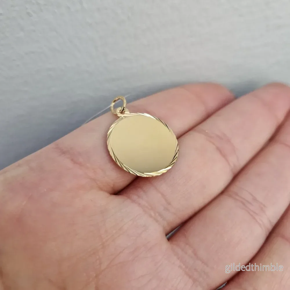 Rondell 18mm 18k Facetterad