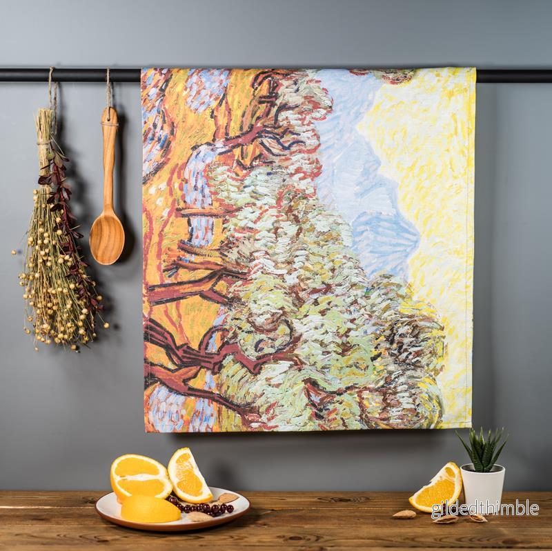 Lina dvielis | Vinsents van Gogs ”Olīvkoki” Lina dvielis | Vinsents van Gogs ”Olīvkoki”
