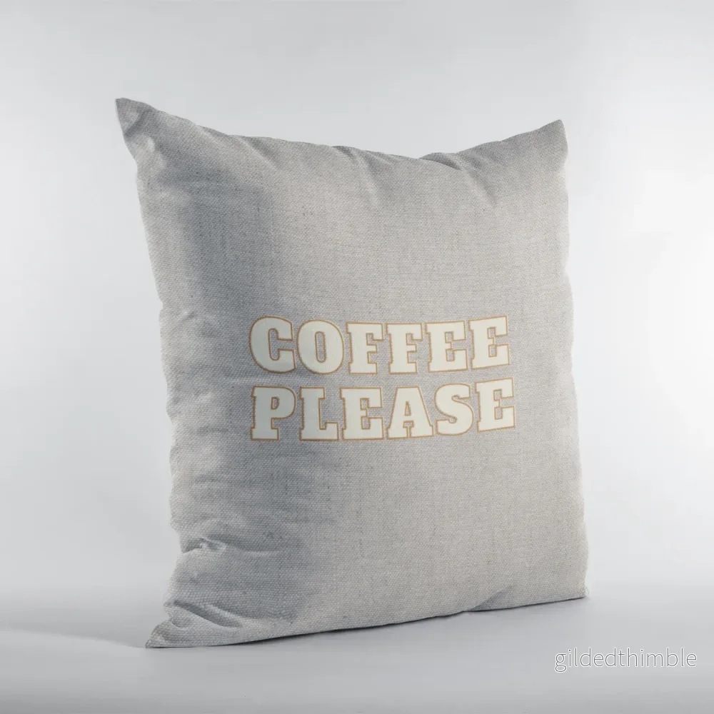 Dekoratīvais spilvens | kolekcija «Good vibes» | «Coffee please»