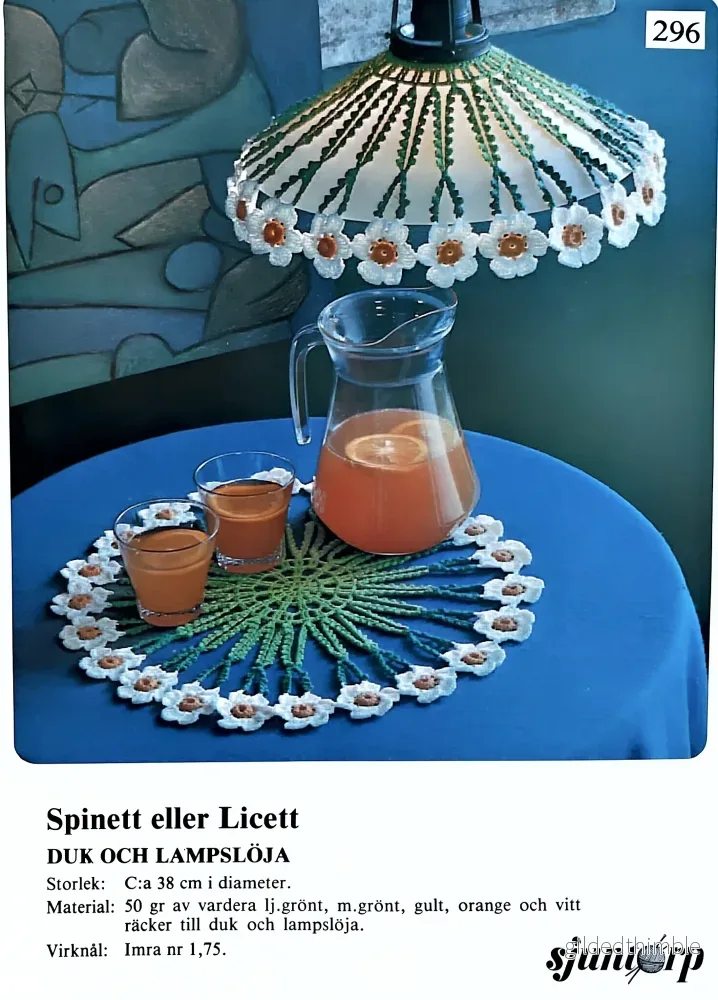 Vintage mönster – Duk & lampslöja - Bild 3