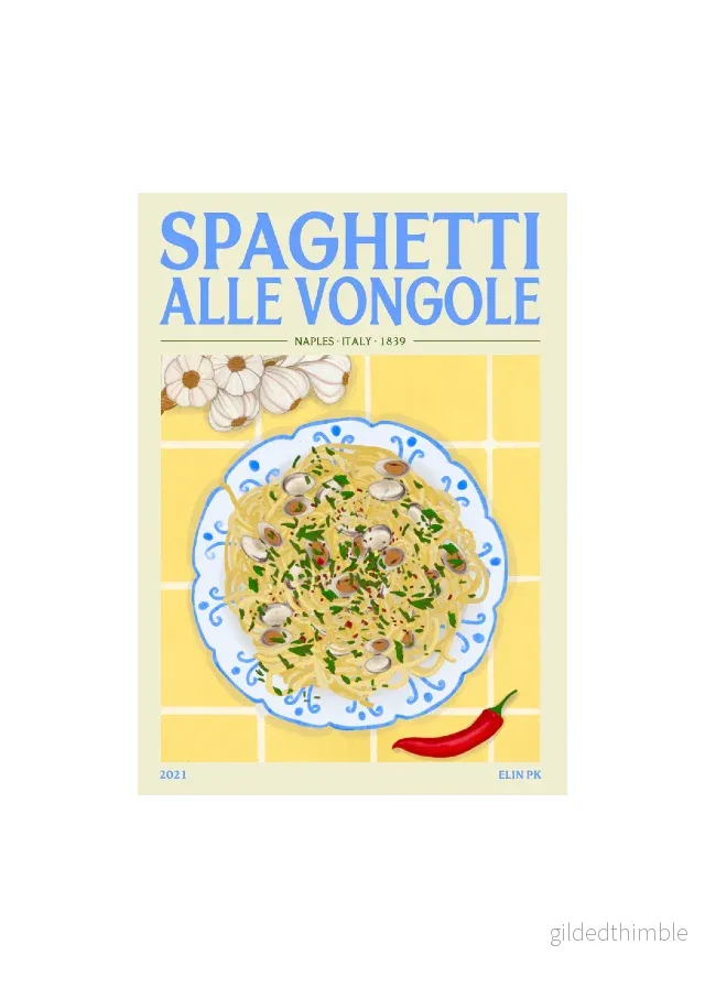 Elin PK Poster – Spaghetti alle Vongole