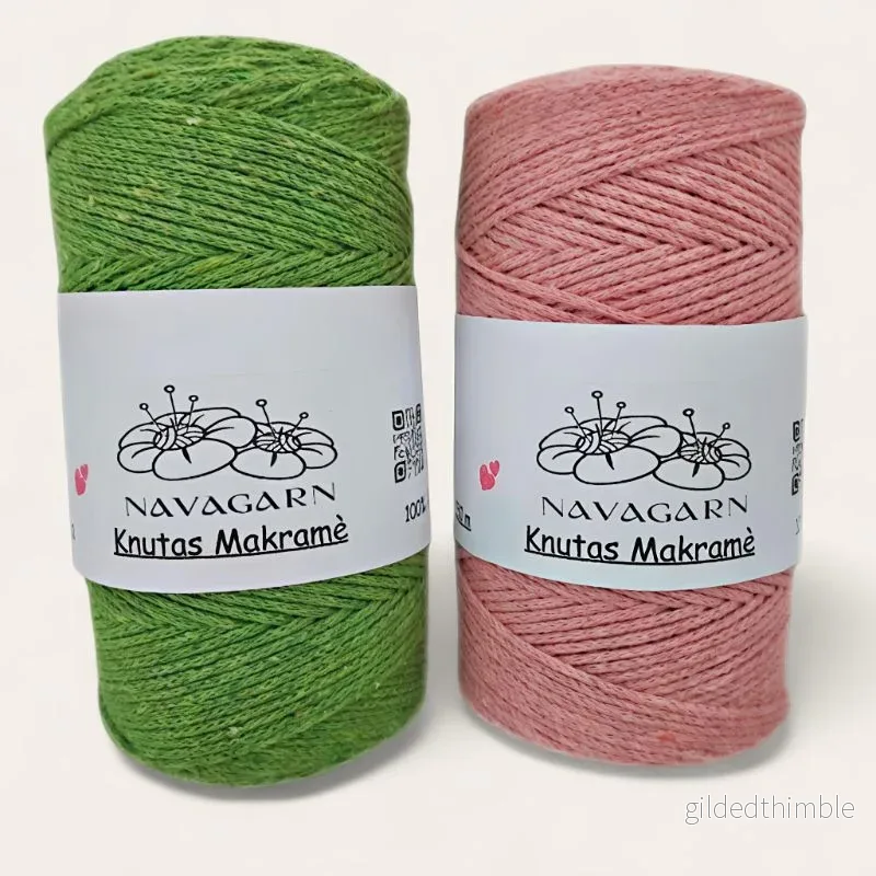 Knutas Bomullsmakramé 2 mm – 250 g (250 m) OEKO-TEX® Knutas Bomullsmakramé 2 mm – 250 g (250 m) OEKO-TEX®