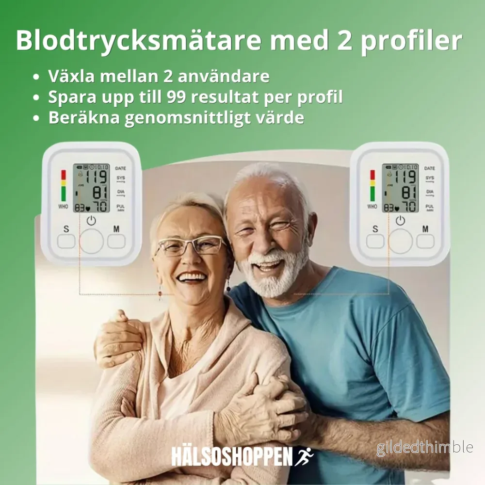 Digital Blodtrycksmätare - Minnesfunktion för 99 avläsningar - Bild 2
