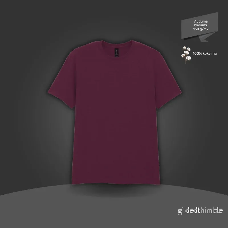 Pamata T-krekls | 150 g/m² | Bordo