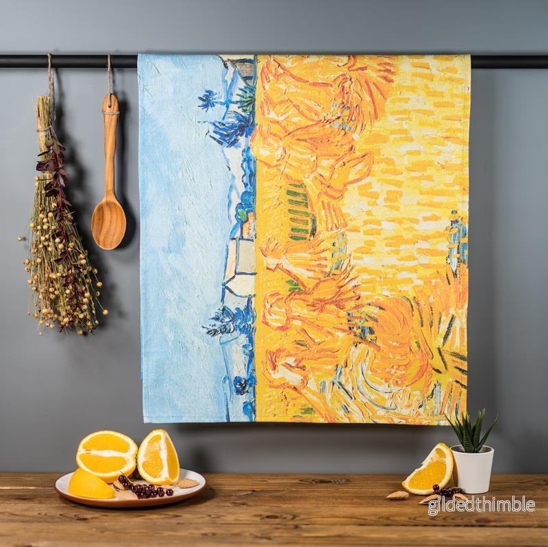 Lina dvielis | Vinsents van Gogs ”Kukurūzas ievākšana” Lina dvielis | Vinsents van Gogs ”Kukurūzas ievākšana”