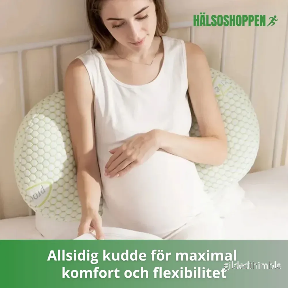 U-formad kroppskudde i mjukt och andningsbart material - Bild 3